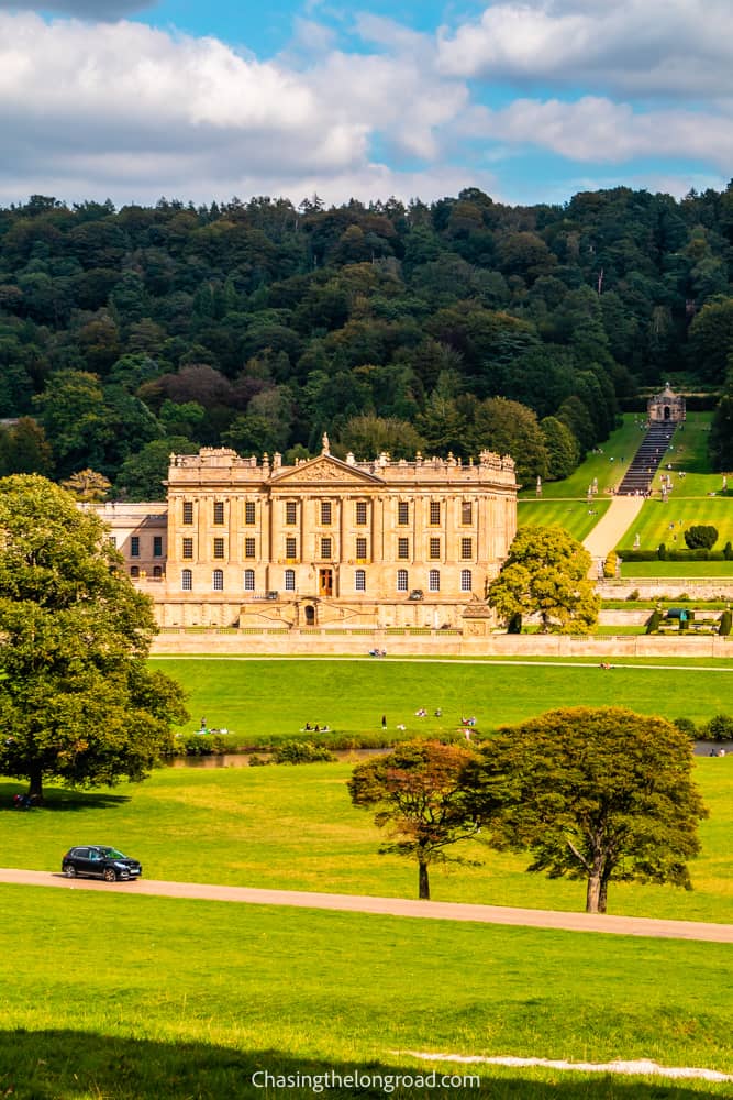 Chatsworth view from old bridge, Peak District