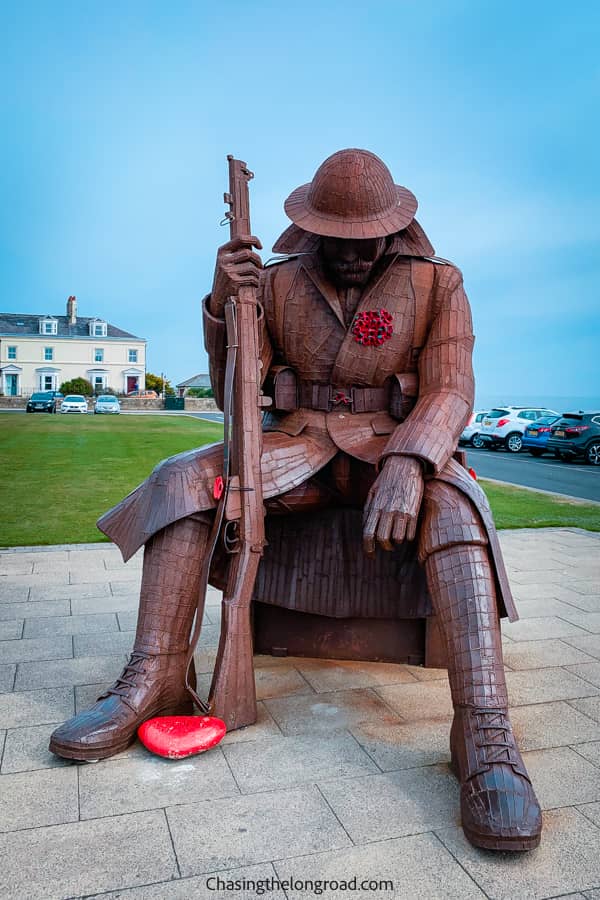 Seaham soldier statue