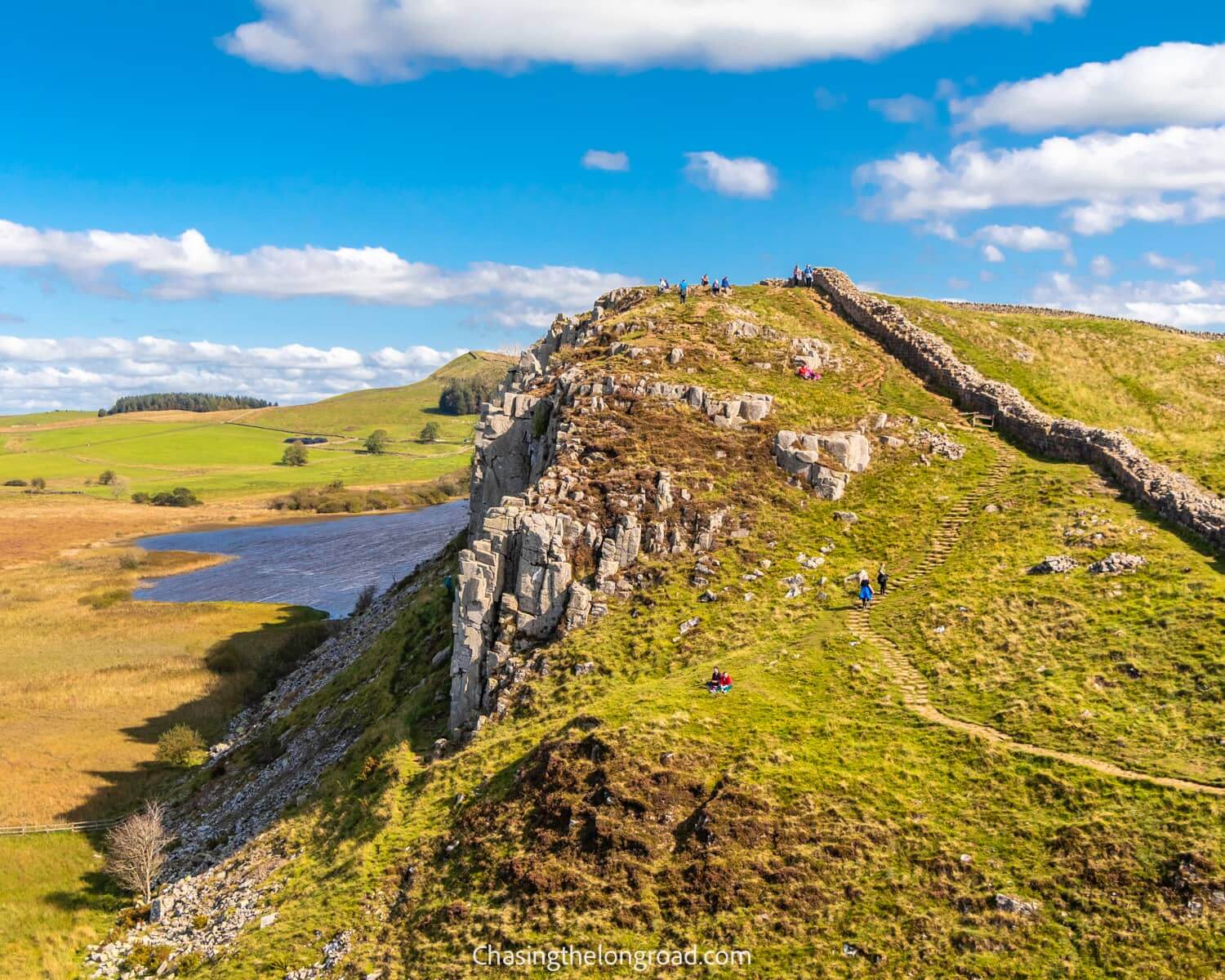 view from hadrians wall milcastle 39