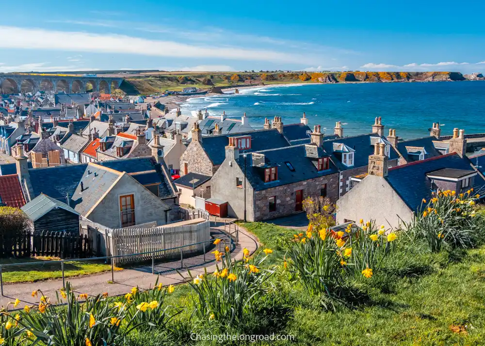 Houses of Cullen and the beach