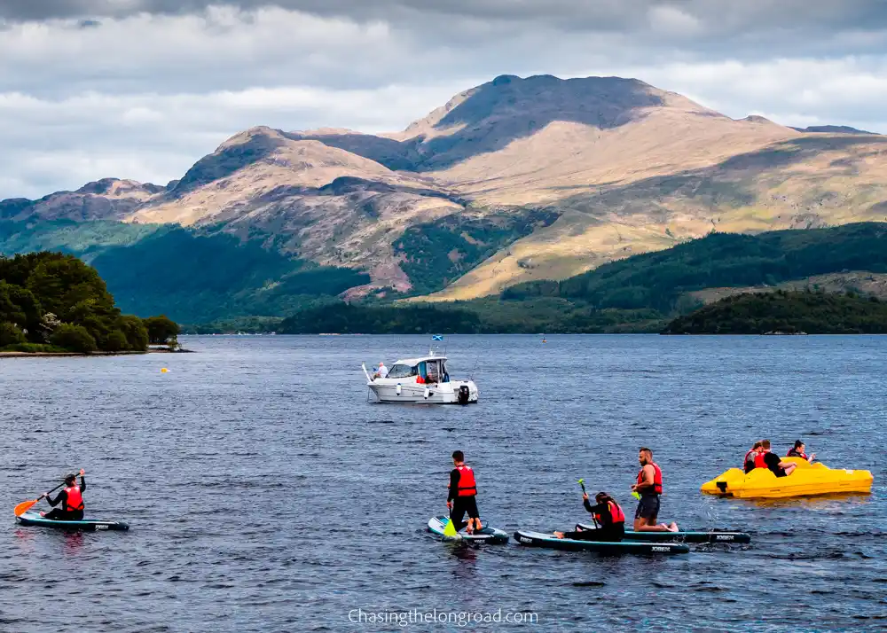 adventure activities over Loch Lomond