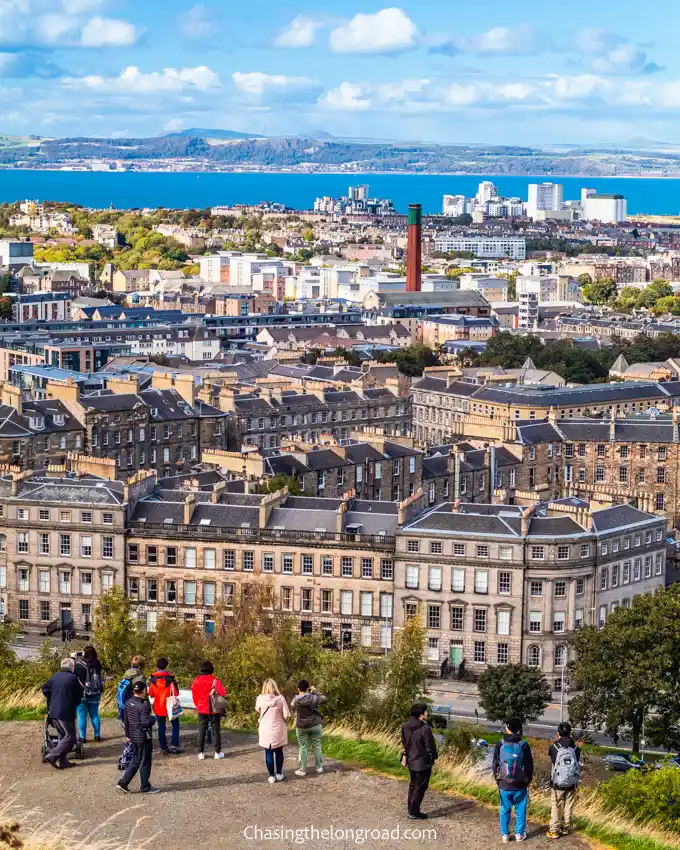 View over Leith and Firth of Forth