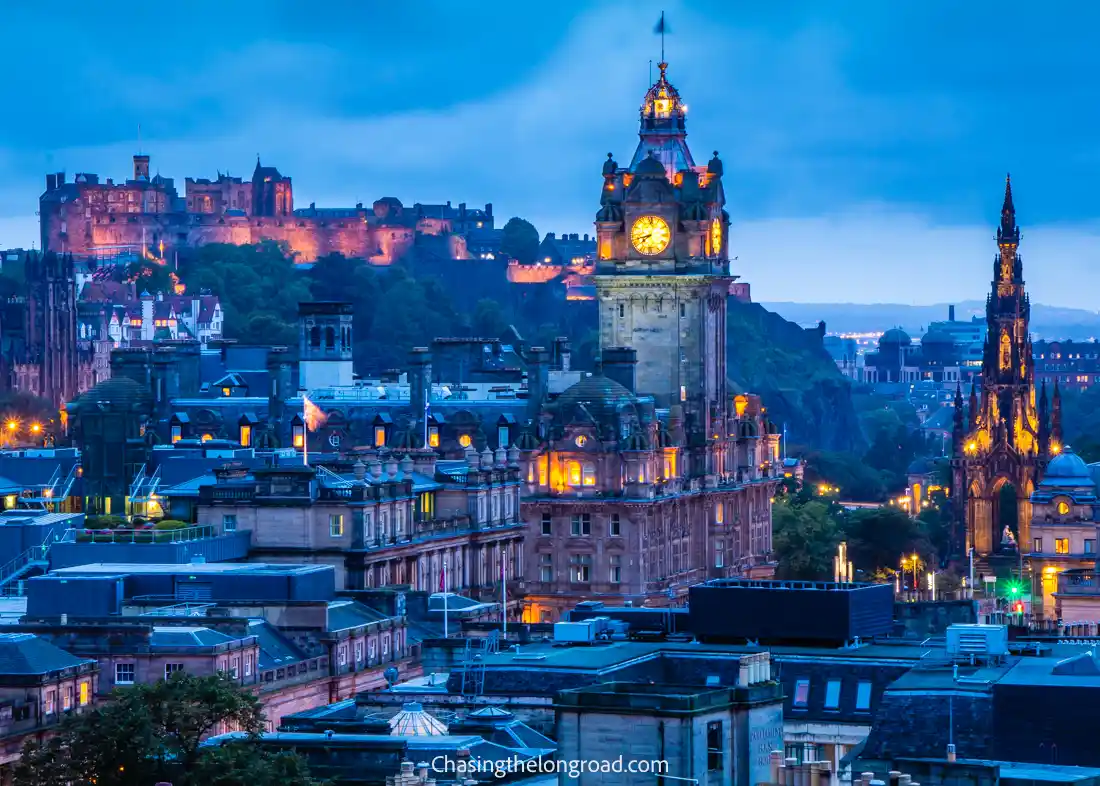 Edinburgh at dusk