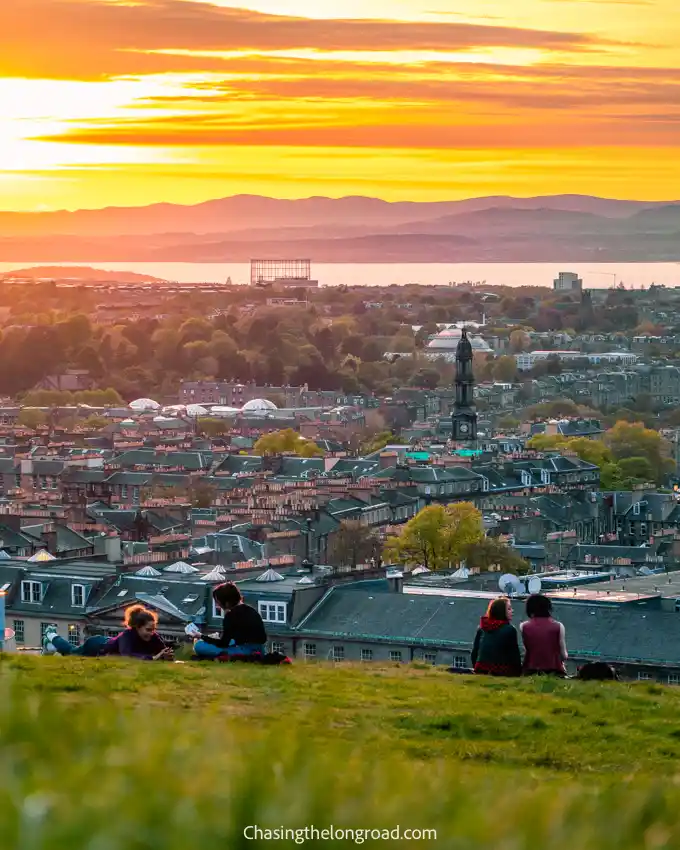 Panoramic view over Leith