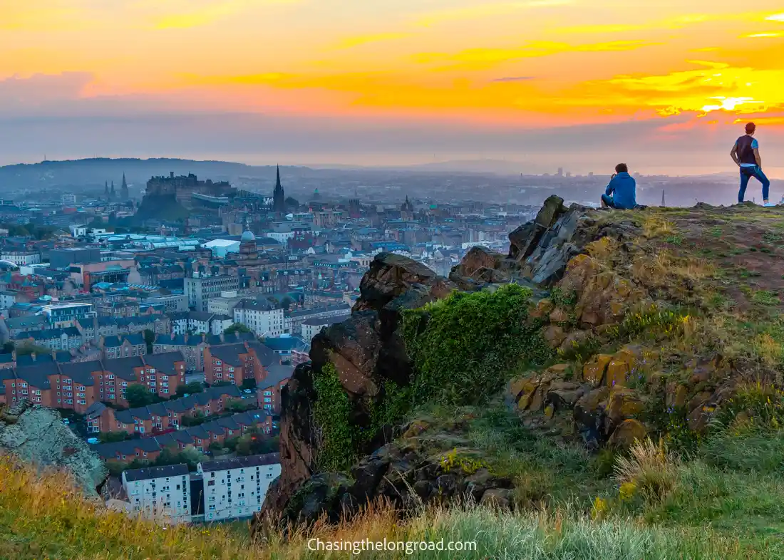 View Edinburgh from Arthur's Seat