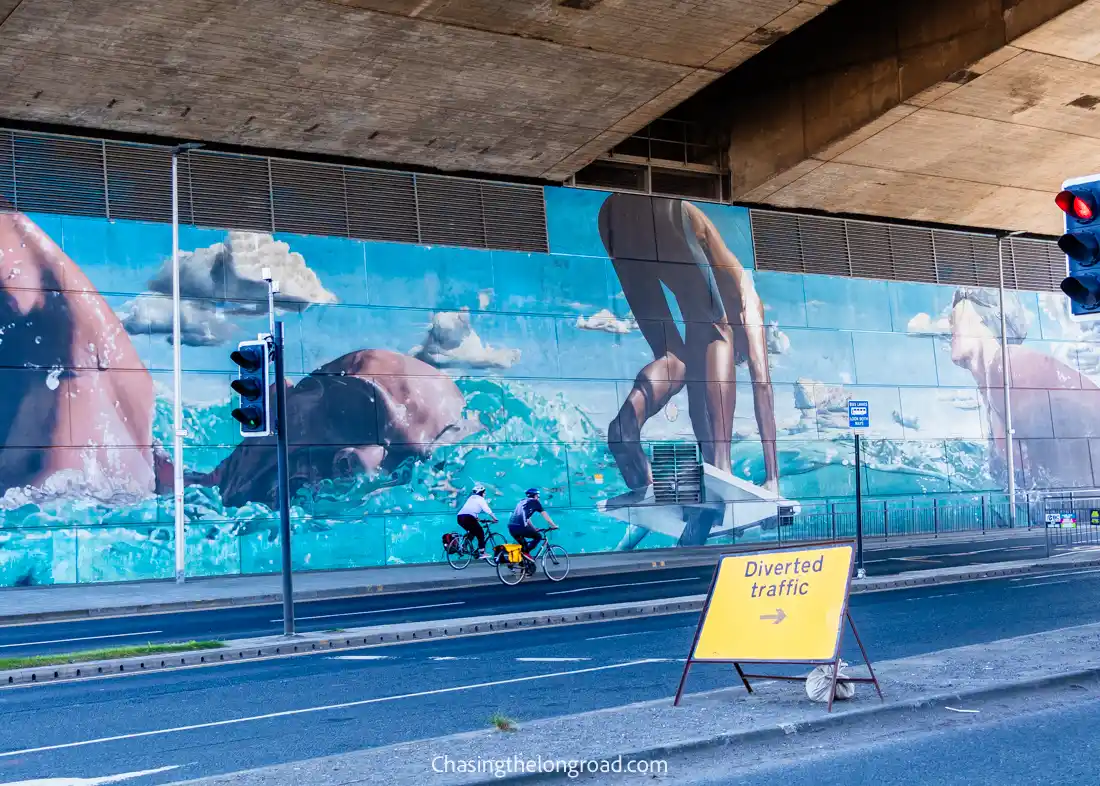 The Swimmer Mural