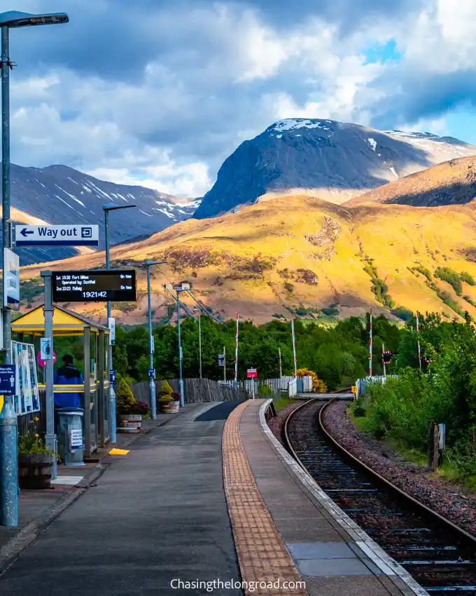 Ben Nevis from Banavie Station