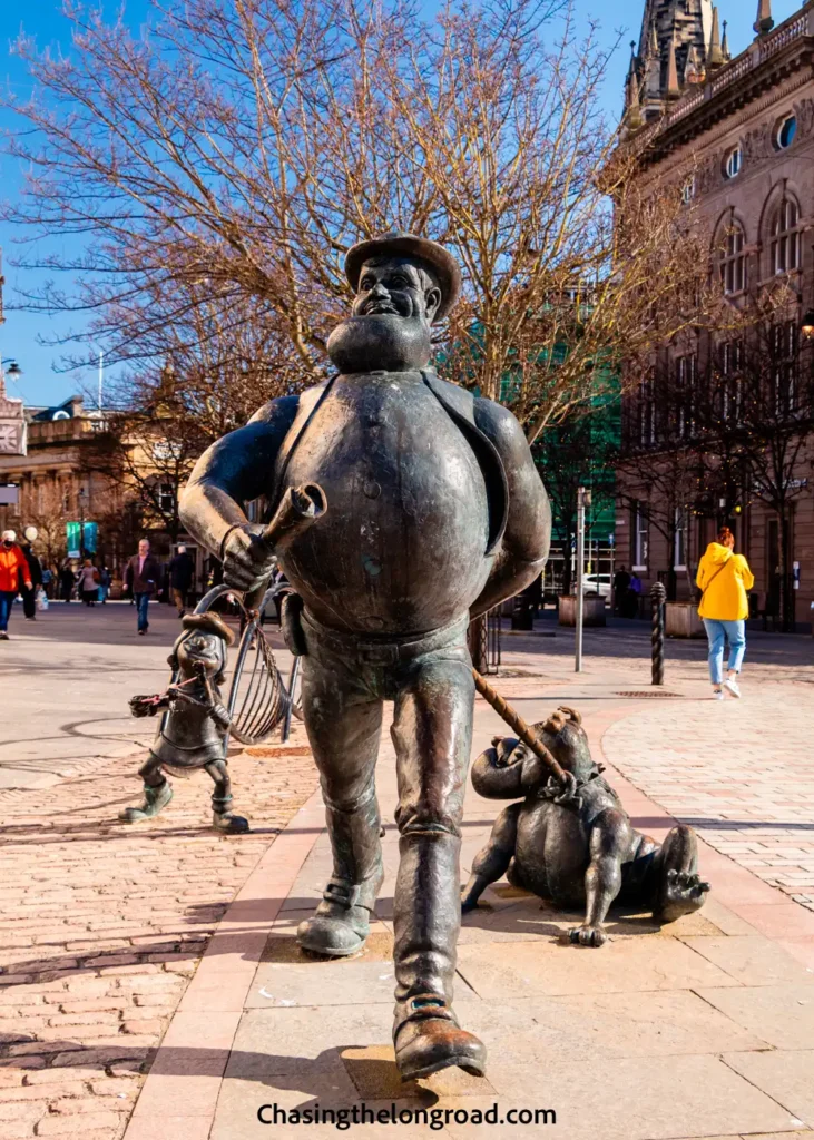 statue of Desperate Dan