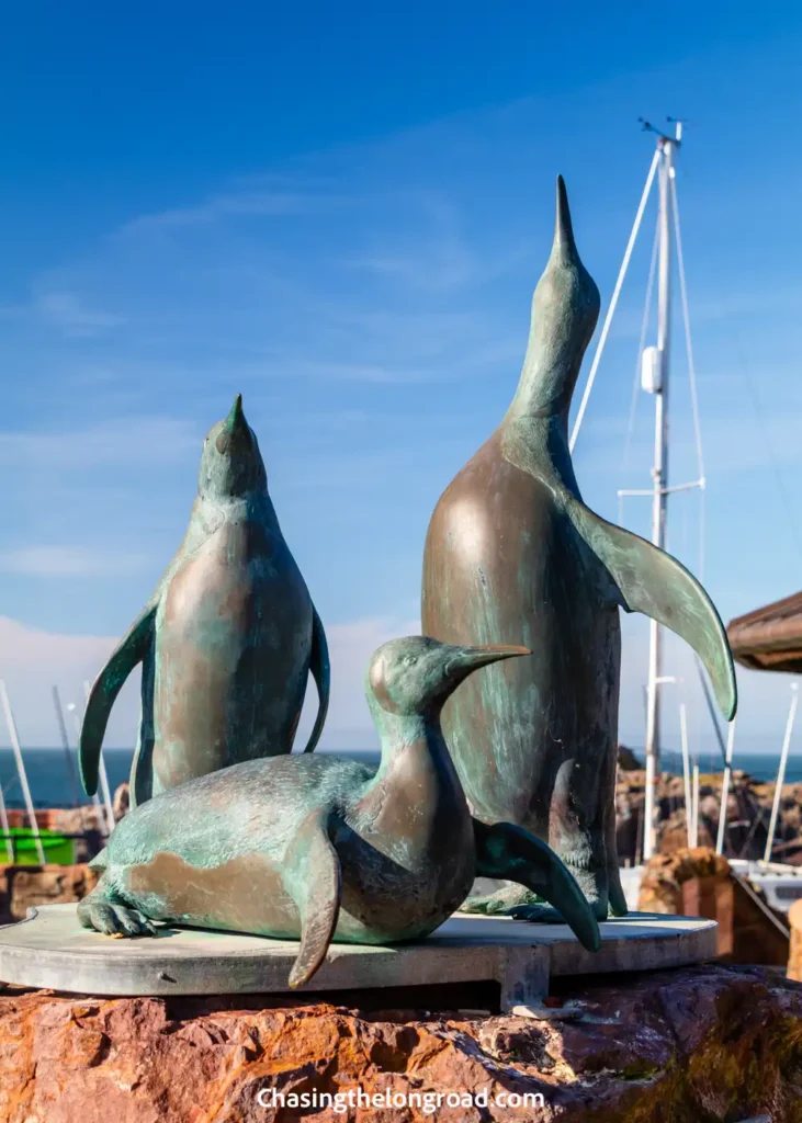 seabird statue