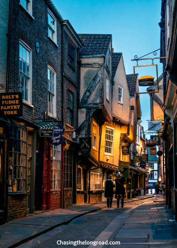 the Shambles at night