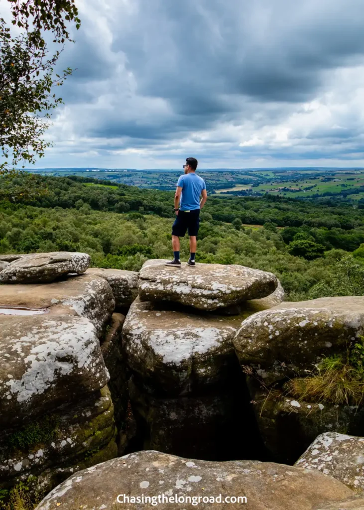 view from Brimham Rocks