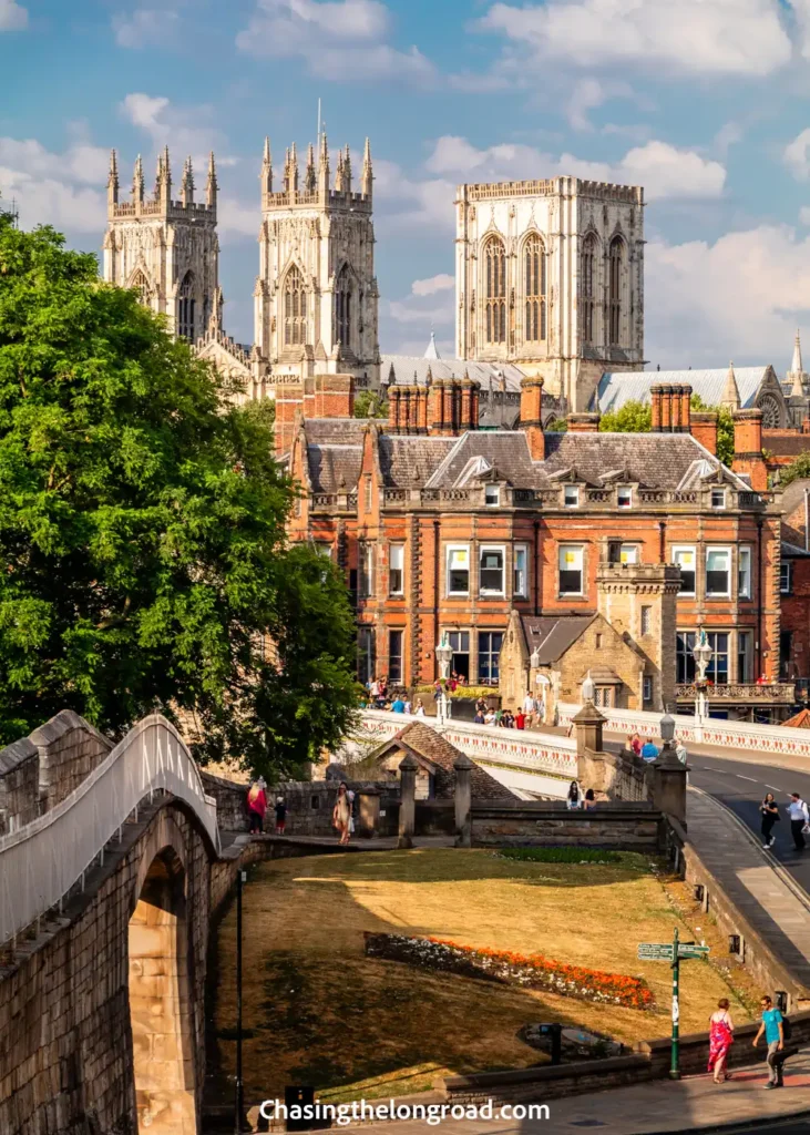 view of York Minster from the City Walls