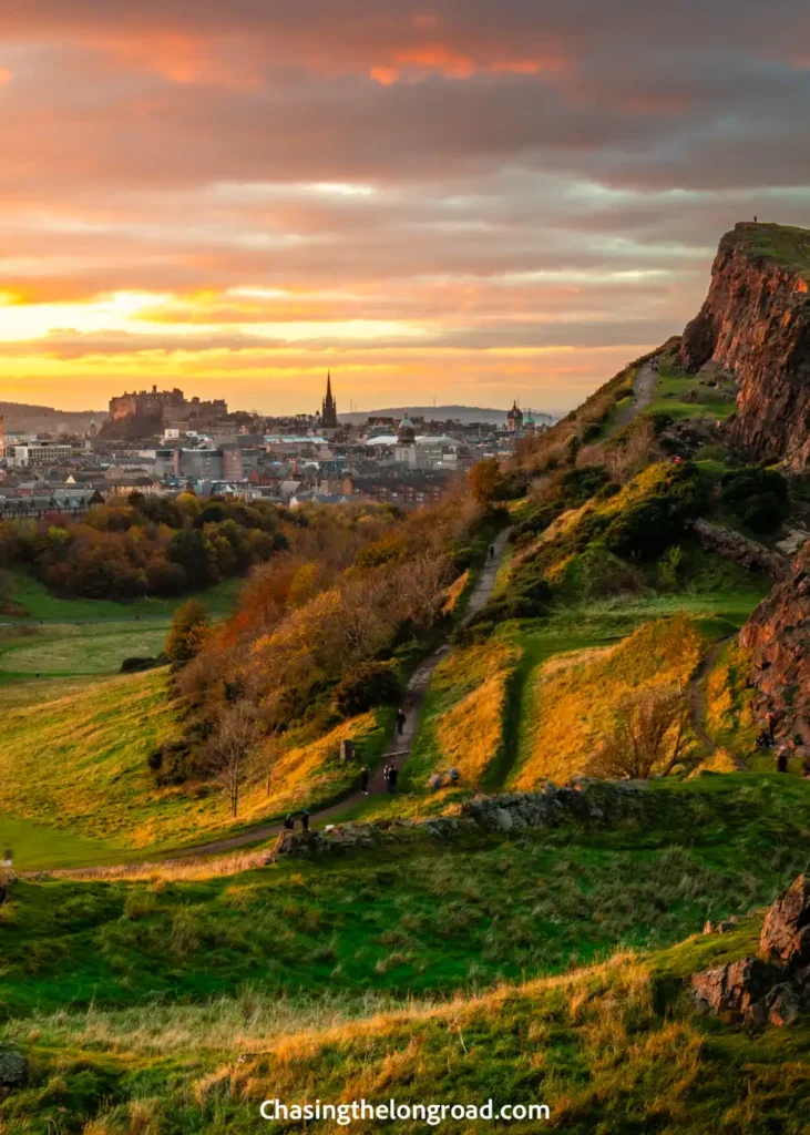 View over Edinburgh from Arthur's Seat